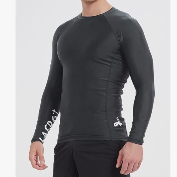 New Set of 2 LAFROI Men's Long Sleeve UPF 50+ Baselayer Skins Rash Gaurd Size L - Picture 2 of 15